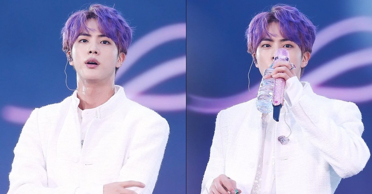 Fans Are Fawning Over JIN's New Purple Hair | 중앙일보