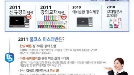 2011년 제 22회 공인중개사 시험대비 온라인상품 출시 !