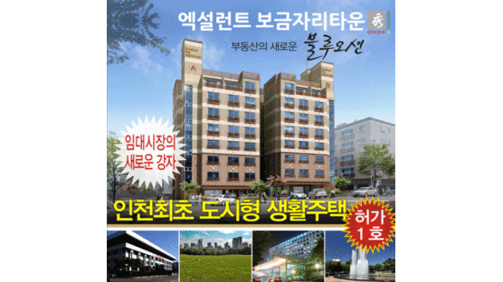 [분양정보]인천 최초 3천만원대 도시형 생활주택 오피스텔, 엑설런트 보금자리!!