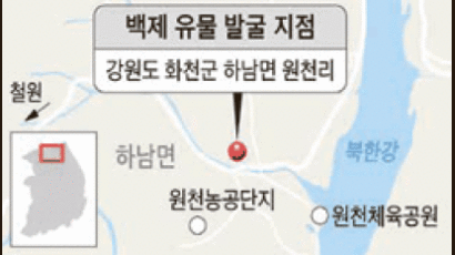 한성백제 땅, 동북쪽 경계는 화천까지