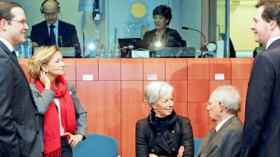 [사진] ‘아일랜드 구제’ EU 재무장관들