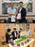 [사진: 브이디코리아 강동석 대표(위사진, 오른쪽)와 E-MATOU 선치야 회장, 티엔홍백화점 O2O전시관 전경(아래)]