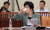 김영주 고용노동부 장관 후보자가 11일 국회에서 열린 인사청문회 도중 물을 마시고 있다. 박종근 기자