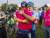 epa06143428 Justin Thomas (L) of the USA is greeted by Jordan Spieth (R) of the USA after walking off the 18th green during the final round of the 99th PGA Championship golf tournament at Quail Hollow Club in Charlotte, North Carolina, USA, 13 August 2017. EPA/ERIK S. LESSER