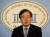 자유한국당 강효상 대변인이 21일 오전 국회 정론관에서 현안관련 기자회견을 하고 있다. [연합뉴스]
