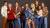 1990년대 한국 TV에 방영됐던 '비벌리힐스의 아이들'에 도나 역으로 출연한 토리 스펠링(오른쪽에서 네 번째). [중앙포토]