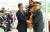 2010년 7월 5일 당시 김태영 국방부장관이 한민구 신임 합참의장(36대)에게 군기 및 지휘권을 이양하고 있다.오종택 기자