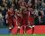 리버풀 선수들이 24일 호펜하임과 유럽 챔피언스리그 플레이오프 2차전에서 득점 후 기쁨을 나누고 있다. [사진 리버풀 트위터]