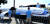 캐나다 메모리얼대학팀이 28일 미국 호손시에서 열린 '제2회 하이퍼루프 포드 경연대회'에서 제작한 포드(승객운반장치)를 시험트랙 위에 설치하고 있다.[연합뉴스]