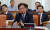 서주석 국방부 차관이 31일 국회에서 열린 국방위원회 전체회의에 출석해 의원들의 질의에 답하고 있다. 박종근 기자