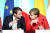 에마뉘엘 마크롱 프랑스 대통령(왼쪽)과 앙겔라 메르켈 독일 총리 [AFP]