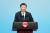 시진핑 중국 국가주석이 신흥 5개국(BRIcS) 정상회의 첫 날인 지난 3일 기조연설을 하고 있다. 이날 북한은 핵실험을 했다. [샤먼 AFP=연합뉴스] 