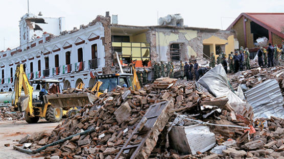 100년 만의 강진 덮친 멕시코 … 호텔도 병원도 무너졌다