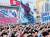 지난 9일 북한 평양시내 김일성 광장에 10만여 명의 군중이 모여 유엔의 대북제재에 항의하는 시위를 벌이고 있다. [노동신문=연합뉴스]