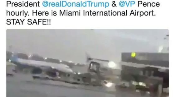 백악관 소셜미디어 국장도 당한 '가짜 허리케인 영상'
