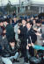 1995년 12월 5.18 광주 현장조사에서 계엄군과 시민군의 교전 상황에 대한 실사를 벌인 뒤 광주교도소 앞에서 김상희 부장검사등 조사 관계자들이 기자들의 질문에 답하고 있다. [중앙포토]