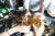 창천동 한 고깃집에서 인근에서 근무하는 직장인들이 고기와 함께 술을 마시고 있다. 우상조 기자