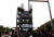 하동군이 금오산에 설치한 레포츠 기구인 파워맨의 모습 . [사진 하동군]