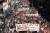 마크롱 정부의 노동개혁에 반대해 마르세유에서 총파업 시위에 나선 프랑스 노조. [AP=연합뉴스]
