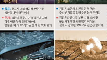 “서울 위험 없는 군사옵션” … 정밀타격·참수작전·EMP탄?