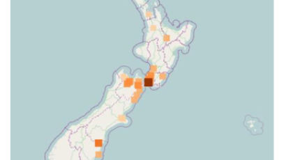 뉴질랜드 중부지역서 규모 6.1 지진