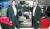 삼성전자 손영권(왼쪽) 사장과 하만 디네쉬 팔리월 CEO가 지난 1월 5일(현지시간) 미국 라스베이거스 에 마련된 하만 전시장에서 자율주행용 사용자경험을 구현한 오아시스 콘셉트 차량을 소개하고 있다.