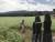 지난 11일 전국에서 가장 넓은 제주시 오라동 메밀밭을 찾은 관광객들이 메밀밭과 한라산을 배경으로 사진을 찍고 있다. 최충일기자