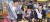 곽범국 예금보험공사 사장(왼쪽)과 임직원이 서울 통인시장을 방문해 전통시장 활성화를 위한 캠페인에 직접 참여하고 있는 모습. [사진·예금보험공사]