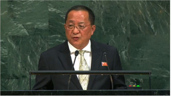 [속보]이용호 북한 외무상 유엔 대표부서 오후 11시 기자회견