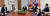 송영무 국방부 장관(오른쪽 두번째부터)이 25일 국방부 중회의실에서 &#39;군 적폐청산 위원회&#39; 위촉식 후 위원들과 1차 회의를 진행하고 있다. [국방부 제공=연합뉴스] 