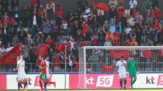 한국축구, 모로코전 전반 10분만에 2실점 