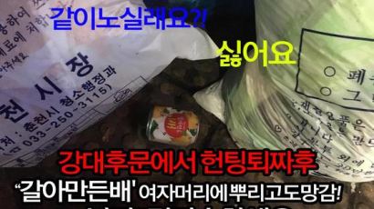 "헌팅 거절했더니 남성 3명이 '갈아만든 배'를 뿌렸어요"