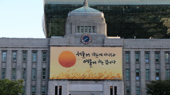 지자체 ‘글판’ 내걸기 붐 ...“이왕하는 것 감동적인 문구로” 