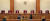 지난달 28일 헌법재판소 대심판정에서 재판관들이 착석한 가운데 헌법소원 사건에 대한 선고를 진행하고 있다. [연합뉴스]