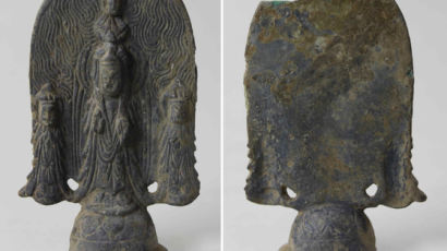 양양서 6세기 국보급 불상인 금동삼존불 발견