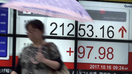 일본 증시도 21년 만에 최고치 경신…닛케이 0.38% 상승 마감