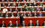 시진핑 중국 국가주석이 18일 열린 제19차 공산당 전국대표대회에서 개막 연설을 마치고 자리로 돌아가고 있다. 이날 시 주석은 3만1900여 자에 이르는 보고서를 3시간30분간 읽었다. [베이징 EPA=연합뉴스]