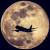 마음먹은 대로 촬영이 가능해진 보름달 속 비행기 사진. [사진 이상원]