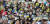 23일 오후 서울 종로구 세종문화회관 계단에서 열린 전국언론노조의 &#39;KBS·MBC 공동파업승리 결의대회&#39;에서 참석자들이 손피켓을 들고 있다. [연합뉴스]