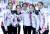 컬링 여자대표팀 선수들이 22일 오후 경북 의성컬링센터에서 훈련을 마치고 기념사진을 찍고 있다.왼쪽부터 김은정,김영미,김선영,김경애,김초희 선수. 의성=최승식 기자