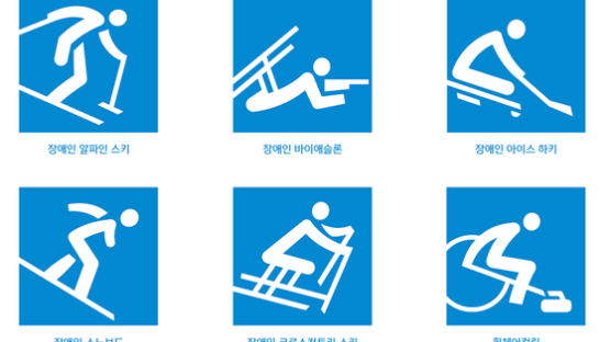 ‘한글’ 모티브, 평창동계패럴림픽 종목별 픽토그램 공개 