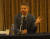 미국의 친원전 환경운동가 마이클 셸렌버거가 26일 경주 현대호텔에서 열린 한국원자력학회 총회에서 발언하고 있다. 그는 ’원자력은 탄소배출량이 가장 적은 에너지원“이라고 말했다. [사진 한국원자력학회]
