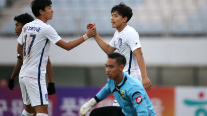 '조영욱 해트트릭-이강인 페널티킥골' 한국, 아시아 U-19 챔피언십 브루나이 대파 