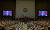 도널드 트럼프 미국 대통령이 8일 오전 국회 본회의장에서 1993년 7월 빌 클린턴 대통령에 이어 24년 만에 국회연설을 하고 있다. [연합뉴스]