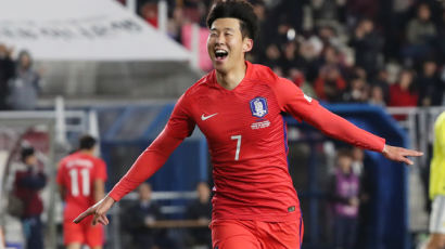 '남미 강호' 상대로 클래스 보인 손흥민...한국, 콜롬비아에 1-0 리드