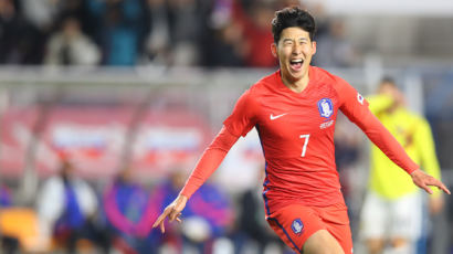 손흥민, 콜롬비아 상대로 멀티골 폭발...한국, 콜롬비아에 2-0 리드