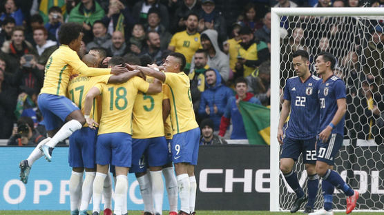 네이마르 페널티킥 선제골...브라질, 日과 평가전 3-1 승