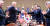 문재인 대통령이 7일 청와대에서 도널드 트럼프 미국 대통령과 확대정상회담을 갖기에 앞서 악수를 나누고 있다. [청와대사진기자단]