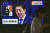 아베 신조(安倍晋三) 일본 총리가 국회 해산 방침을 밝힌 지난 9월 25일 기자회견 방송 장면. [연합뉴스]