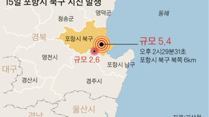경북 포항서 규모 5.4 지진…서울 광화문까지 흔들렸다